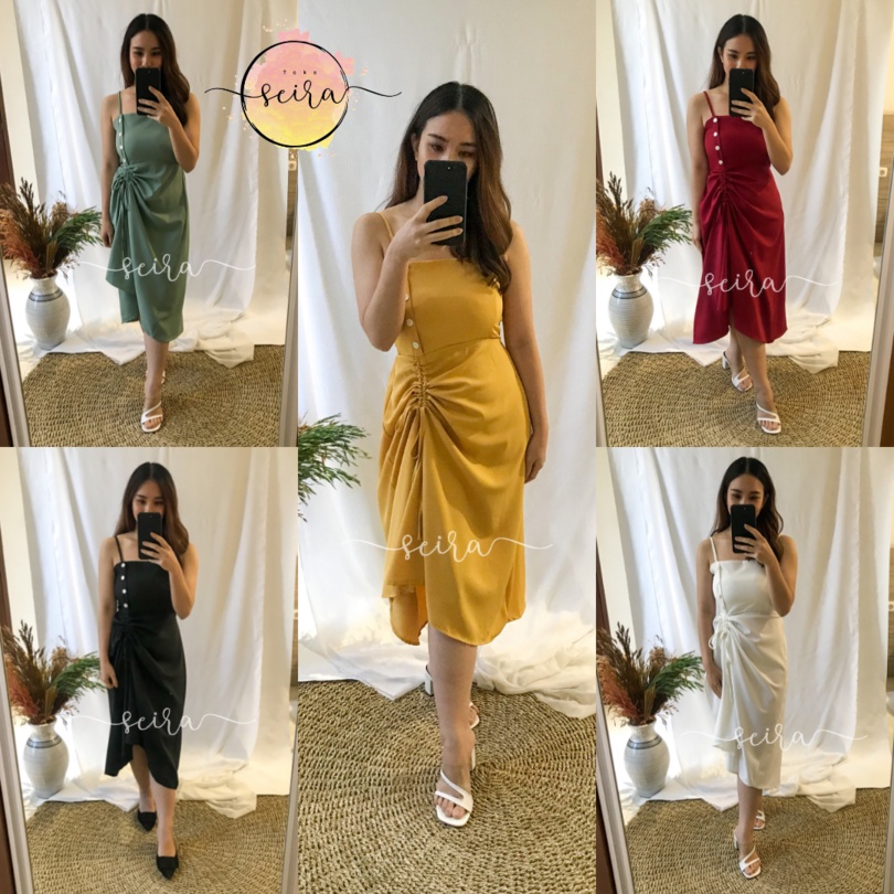 [BISA COD] HANA DRESS - Dress Party Smart Casual / Baju Bangkok Premium Import
