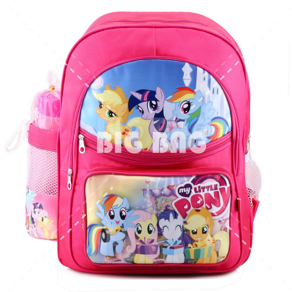 Tas Ransel Anak  Perempuan Karakter - Little Pony - Party Of One.RTM + Botol Minum  &amp; Lunchbox