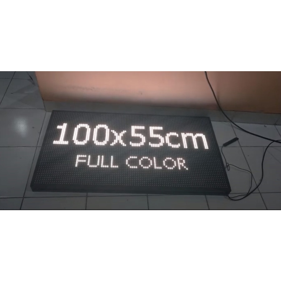 LED Running Text OUTDOOR, MERAH 100 cm x 50cm