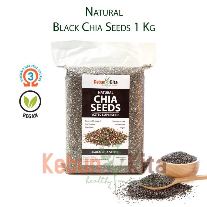 

Natural Black Chia Seeds 1 Kg