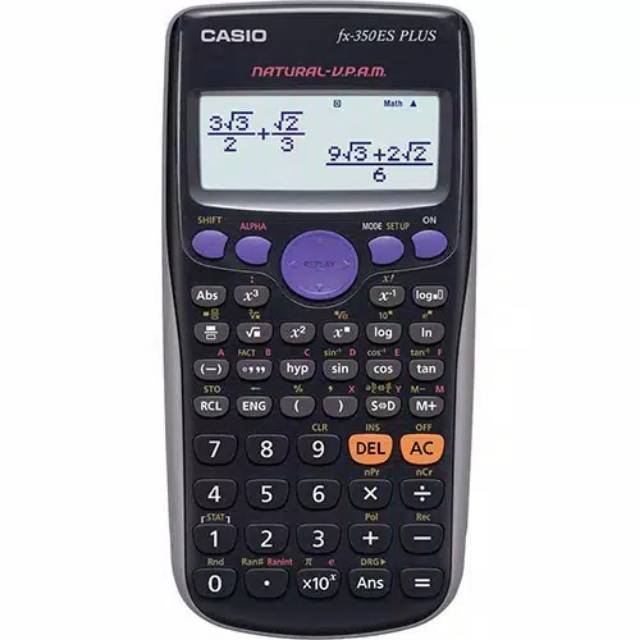 Jual Kalkulator CASIO Fx350ES Plus Scientific Calculator Natural VPAM Shopee Indonesia