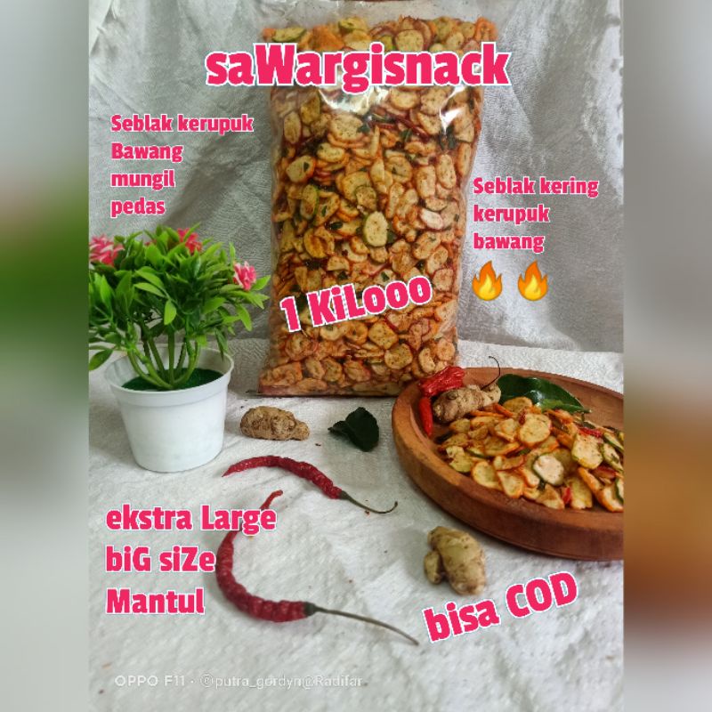 

Seblak Kerupuk Bawang Mini 1kilo ekstra big Size mantul