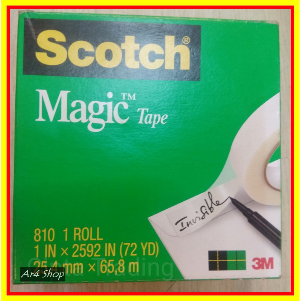 

Tape - Scotch - Magic Tape 810 1 Inch X 72 Yard