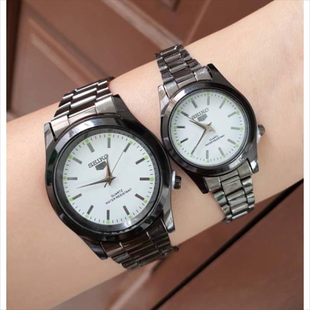 MJS 666 - Jam Tangan Seiko Couple / Jam Tangan Pria Wanita Terlaris