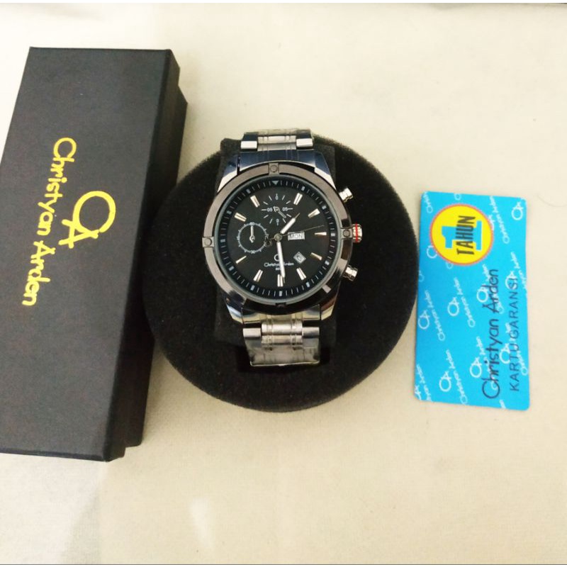 Jam tangan Pria Bahan Rantai Original Christyan Arden