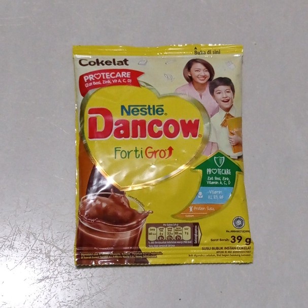 

Susu Dancow Fortigro Coklat 39 g