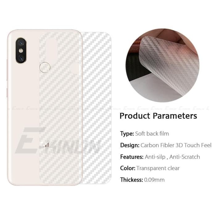 Garskin skin carbon anti shock Xiaomi redmi note 1 2 3 4 5 6 pro