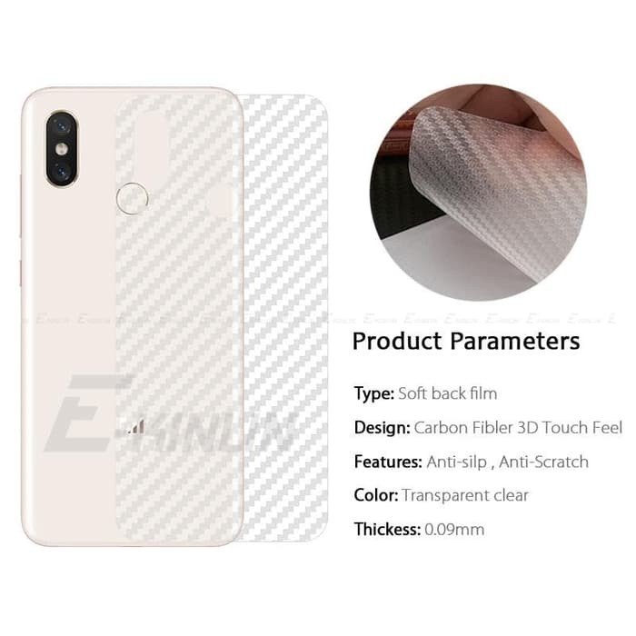 Garskin Sticker Protector Carbon clear Iphone 4 5 6 7 X XS MAX