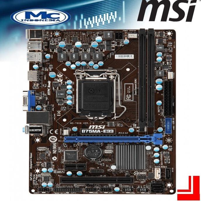 Motherboard Mainboard Mobo B75 Lga 1155 Msi Hdmi (Usb 3.0)