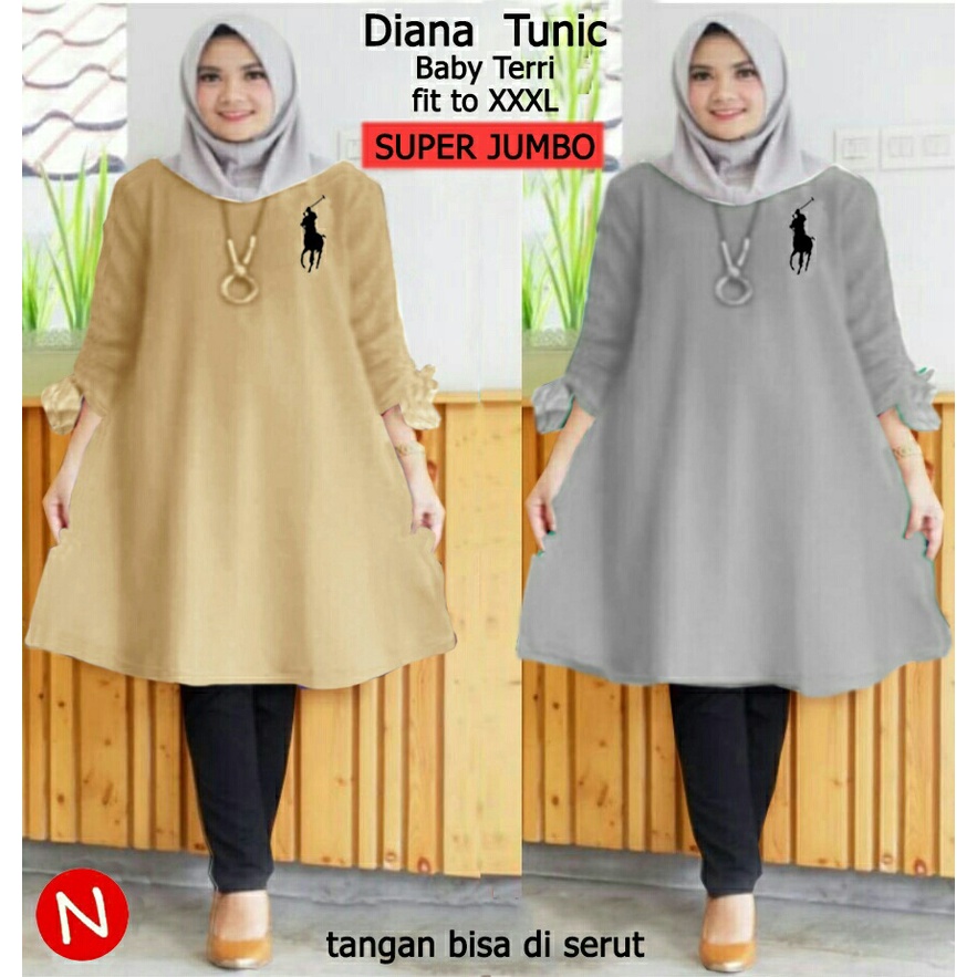 CTN Baju atasan Tunic DIANA jumbo best seller