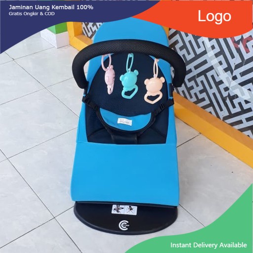 Bouncher Bayi Kursi Ayunan Bayi Lipat / Baby Bouncer Infant - MERAH & BIRU-3