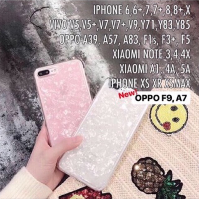 Marble Case Xiaomi Oppo Vivo Iphone F5 F9 A39 A57 A71 A83 Redmi 4x 4a A1 A5s V7 V9 V5 V7+ Y71 Y81 a7