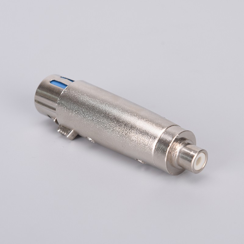 (Ele) Kabel Adapter 3pin Xlr Female Ke Rca Female Warna Putih Untuk Mikrofon