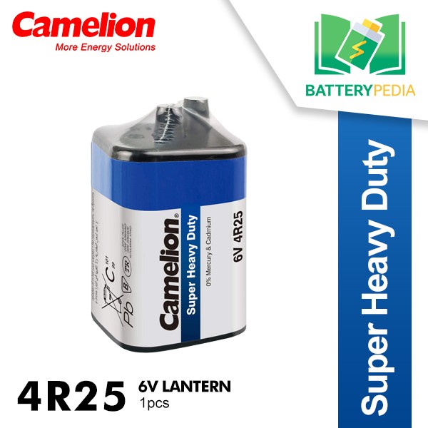 Camelion SUPER HEAVY DUTY CARBON ZINC Battery Lantern 4R25 6V | Batre Senter Baterai Lampu Tongkang