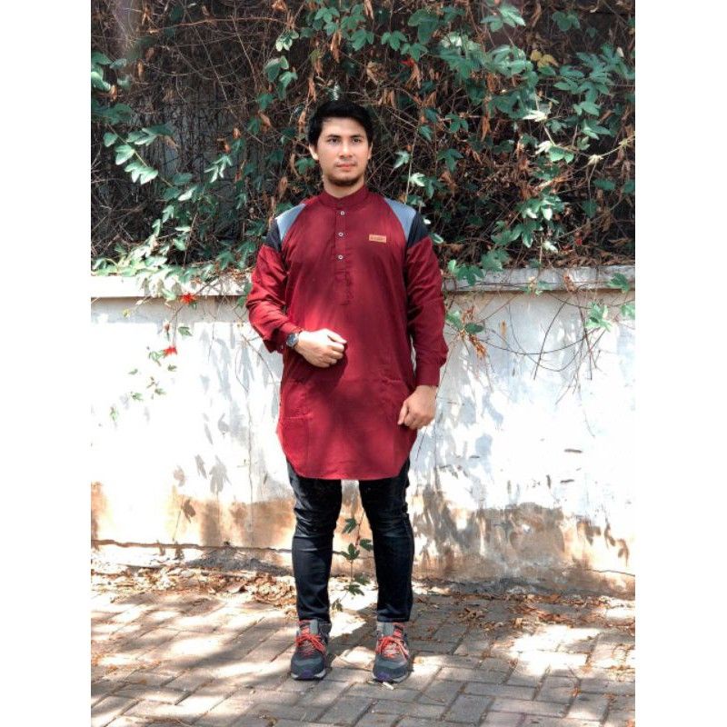 Gamis Pria Lengan Panjang Manset Toyobo