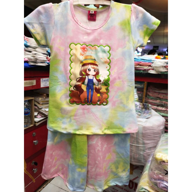 Setelan Anak Kulot Tie Dye (4-8/9t)