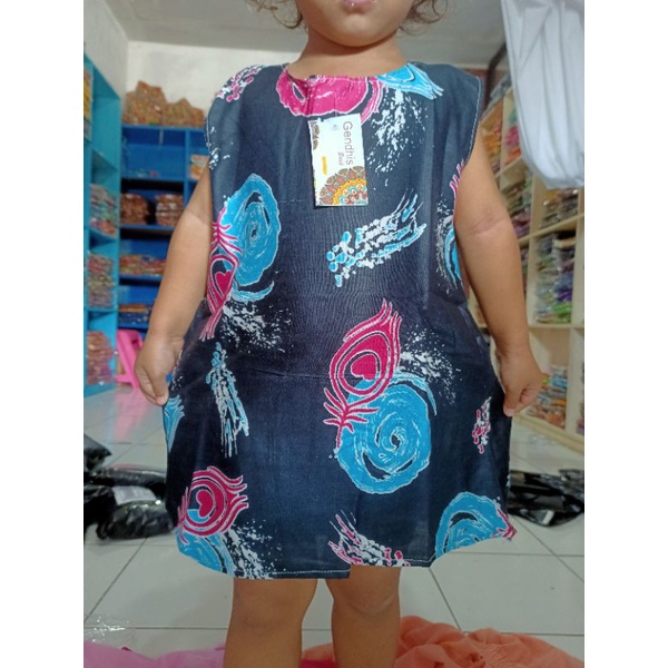 daster anak dress anak murah bahan santung yang adem banget