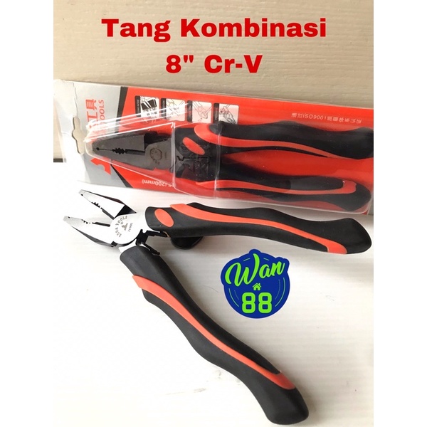Tang Kombinasi 8” Cr-V BODA Gagang Karet