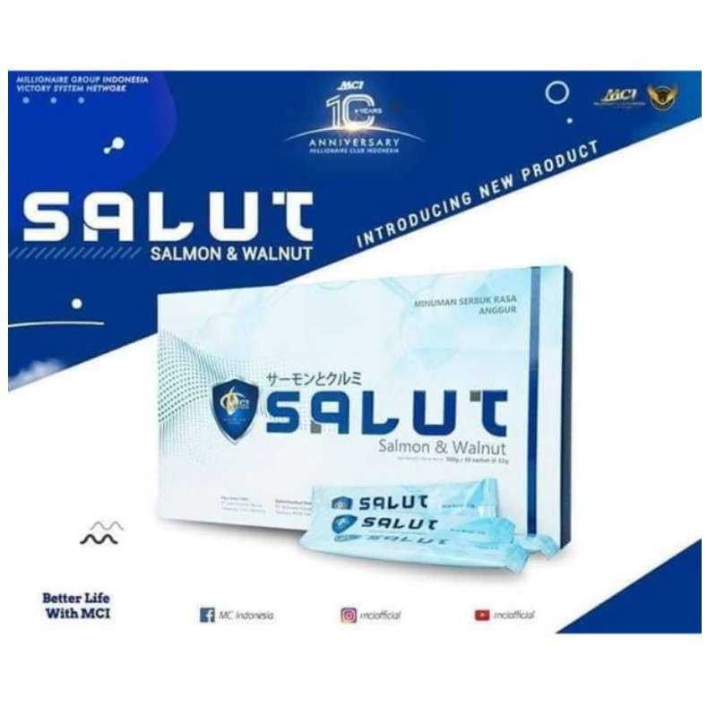 

MGI SALUT Salmon And Walnut Peptide isi 12sachet