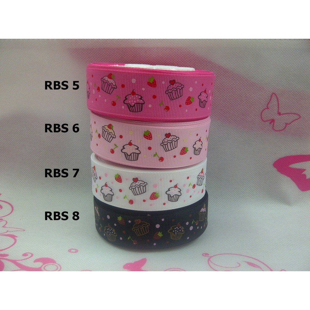 

[10 YARD] PITA GROSGRAIN MOTIF CUPCAKE SALE RBS 5,6,7,8