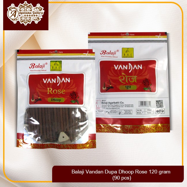 Balaji Vandan Dupa Dhoop rose 120 gram (90 pcs)