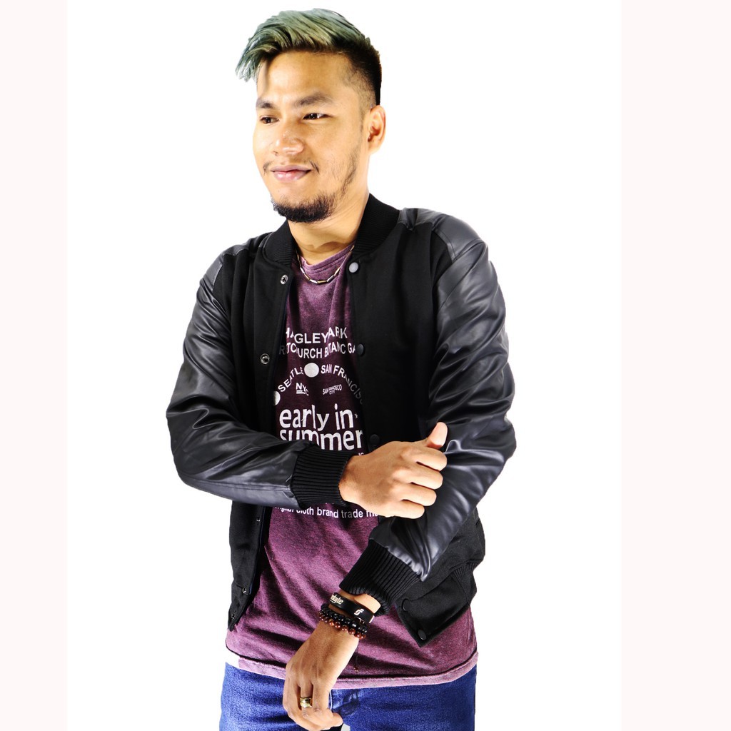 Seander (COD) Jaket Baseball Model Ariel / Jaket Korea Baseball Black