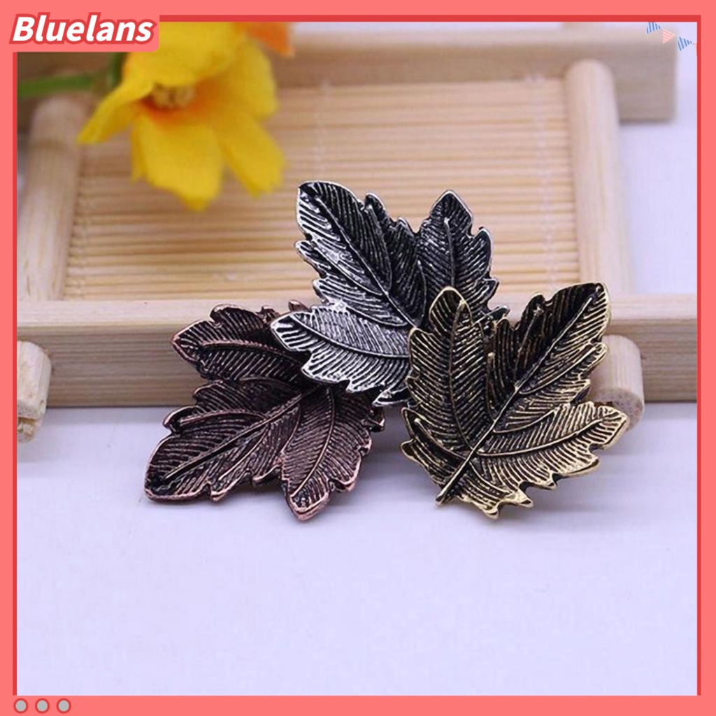 Bluelans Vintage Three Leaves Alloy Brooch Pin Scarf Sweater Dress Women Decor Gift