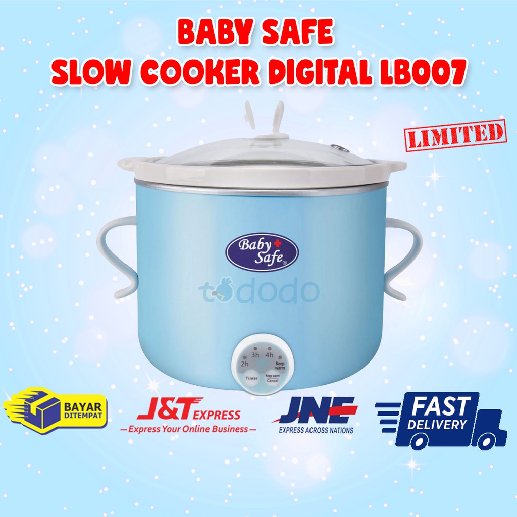 Baby Safe Slow Cooker Digital LB007 - Alat Pengolah Makanan Bayi