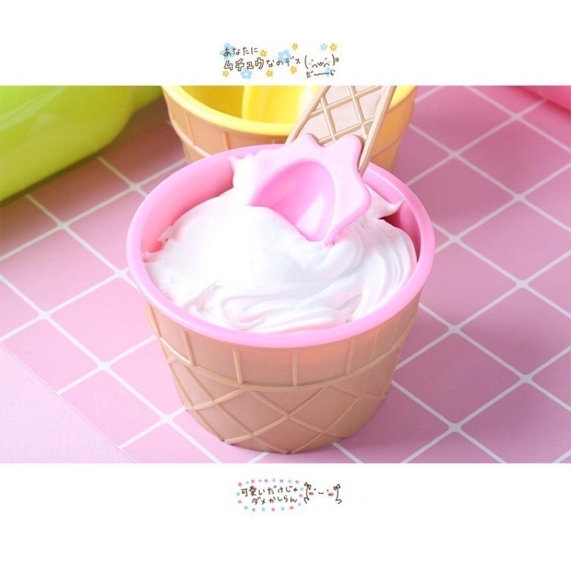 `ღ´ PHINKL `ღ´ Mangkok mangkuk masker model Ice cream  Es Krim bisa untuk masker buah permen snack