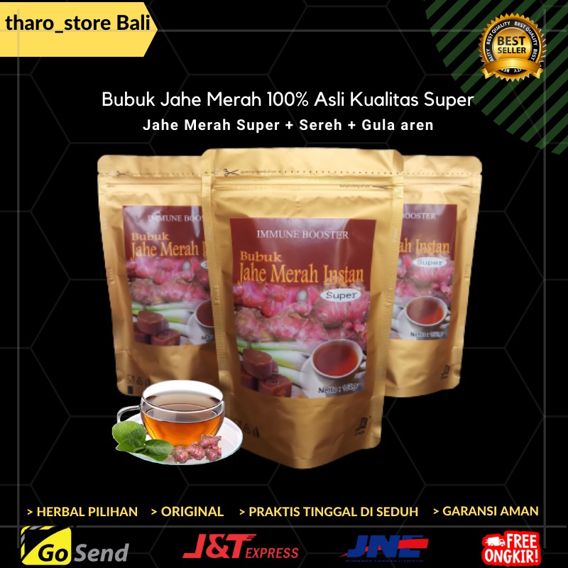 Serbuk Jahe Merah 200 Gram Bubuk Murni Ginger Immune Booster Minuman