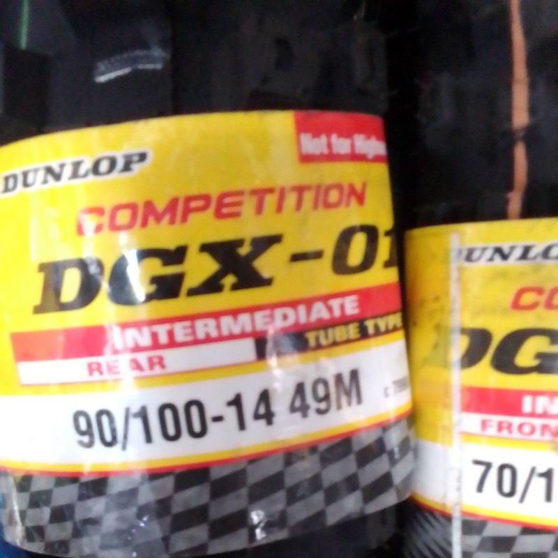 ban trail Dunlop dgx-01 ring 14 ukuran 90-100/14