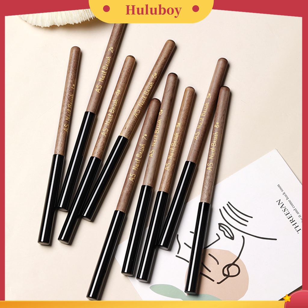 Huluboy Huluboy♡ Brush Liner Kuku Anti Slip Reusable Untuk Manicure