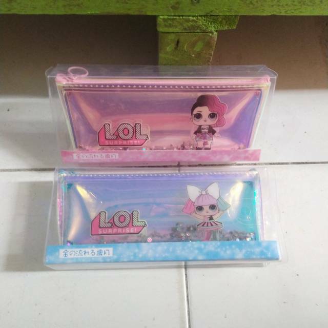 

Tempat Pensil Gliter Air Pouch Cosmetic