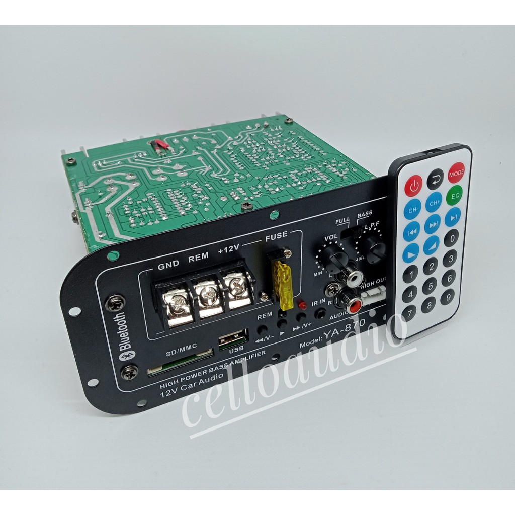 Mesin Basstube Aktif YA-870 Bluetooth Power Kit Aktif 12 Volt