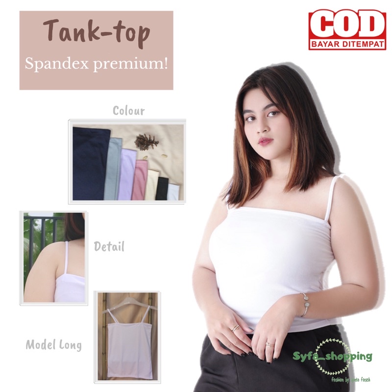 Big Size Tanktop Kemben/Tanktop Jumbo/Tanktop Tali kecil-5