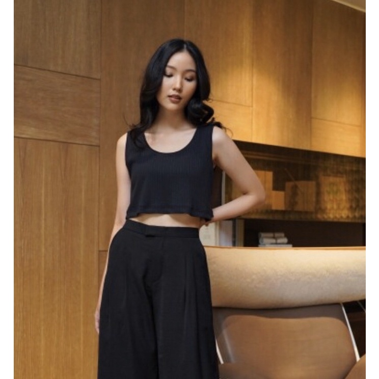 Maven Bigail crop Sleveless Black