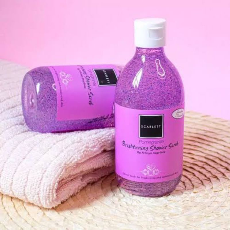 SCARLET# BRIGHTENING SHOWER SERUB# SABUN MANDI