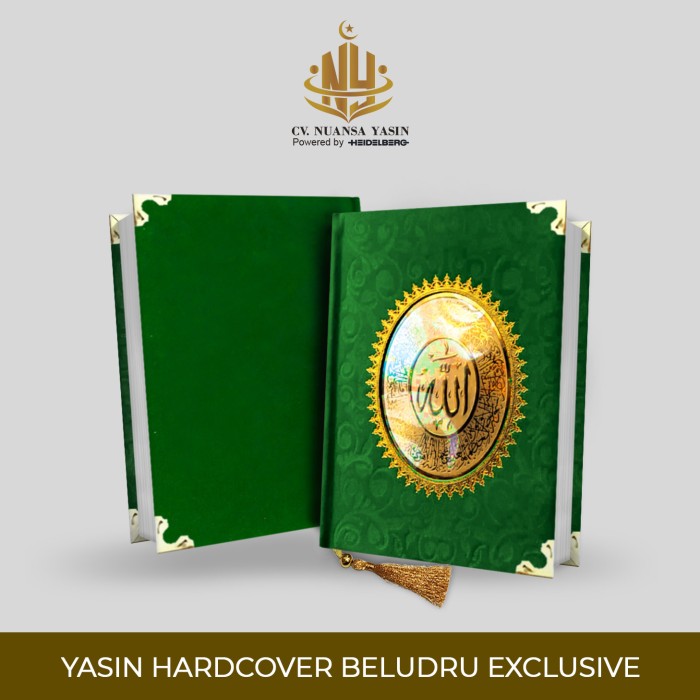 Cetak Yasin Hardcover Beludru HVS / Cetak Buku Yasin Hardcover HVS