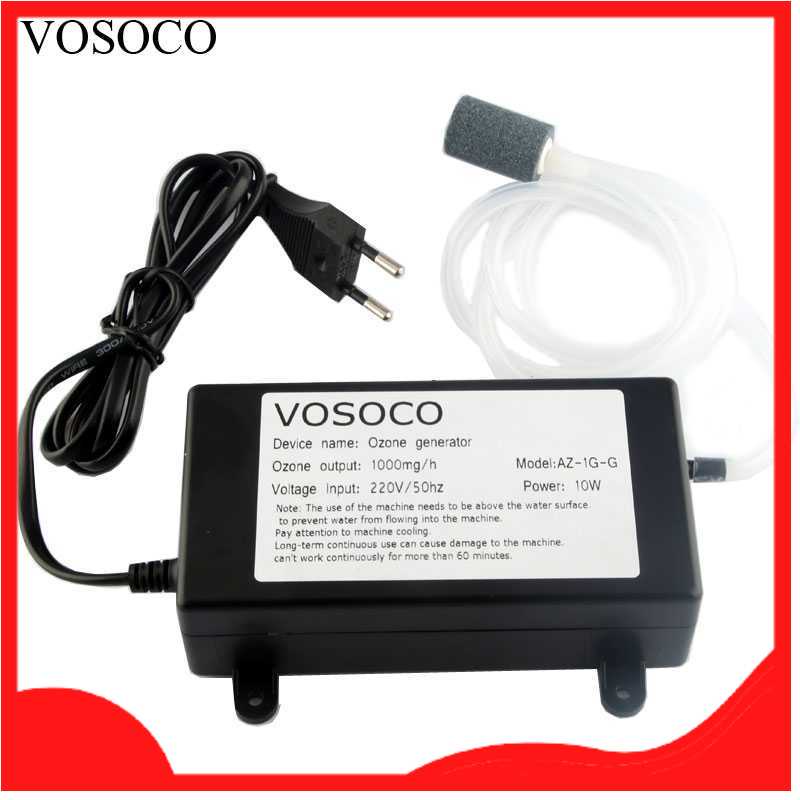 VOSOCO Ozone Generator Water Air Purifier Sterilizer 1000mg - AZ-1G-G