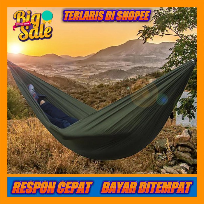 AYUNAN GANTUNG TEMPAT TIDUR GANTUNG AYUNAN SANTAI HAMMOCK SINGLE MURAH