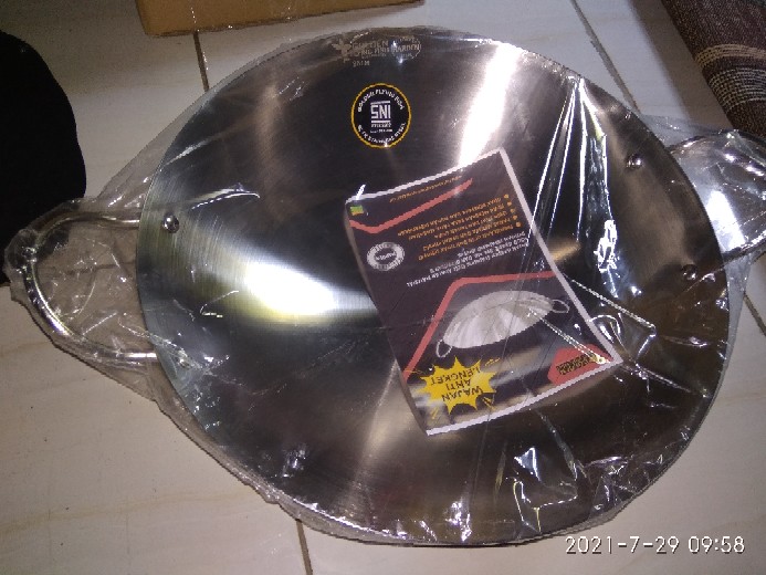 Wajan Stainless Steele Harden Golden Flying Fish Anti Lengket Terlaris