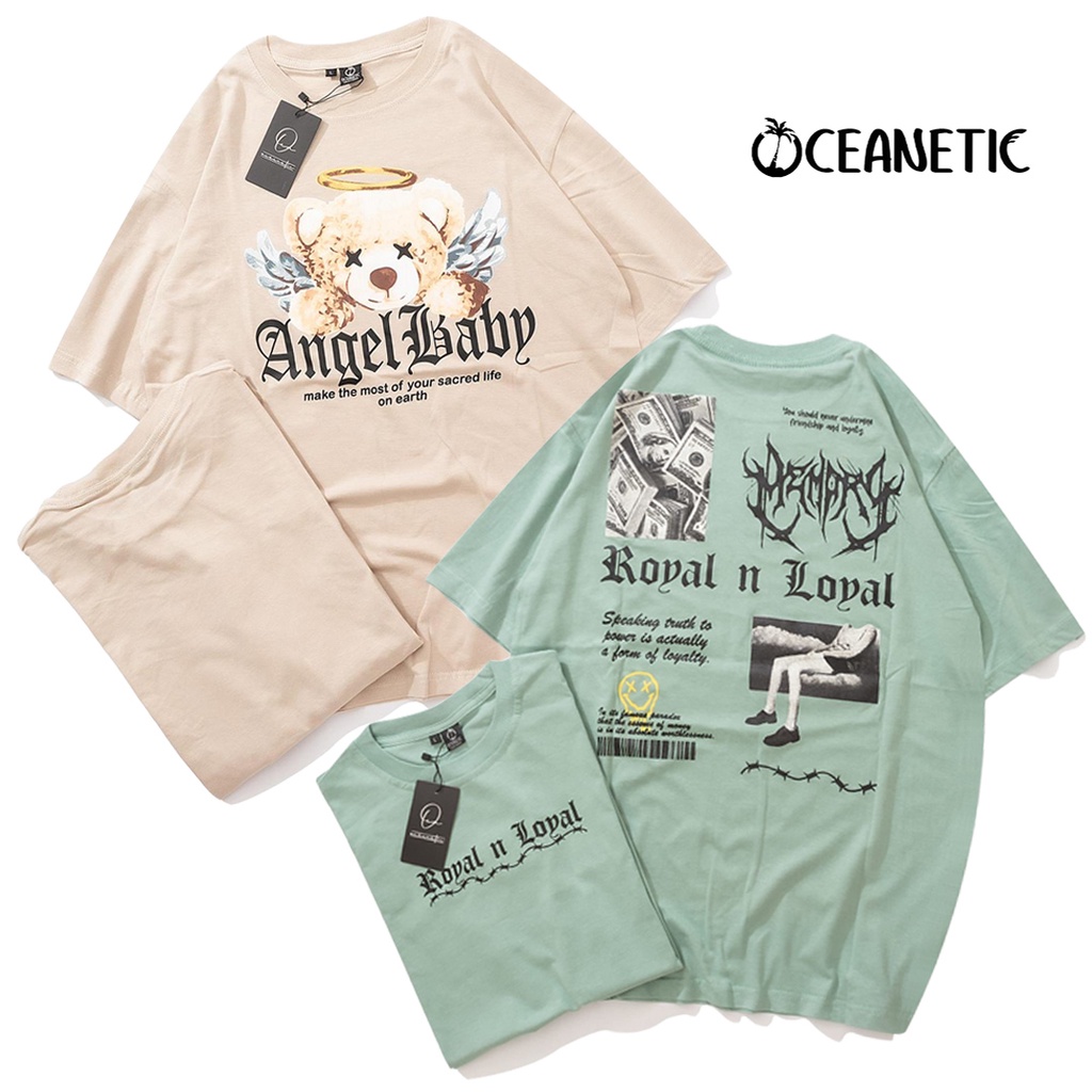 (COD) kaos oceanetic full tag lebel - t shirt oversize pria dan wanita