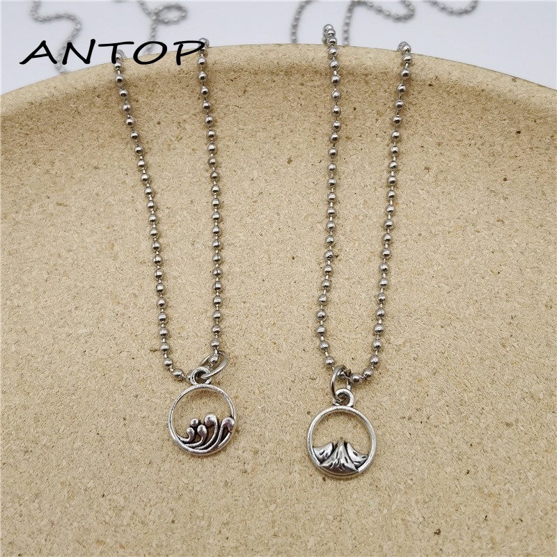 2 Pcs/set Fashion Satu Sama Lain Magnetik Pasangan Kalung Perhiasan Pria Dan Wanita Pasangan Hadiah Hari Valentine ANTOP