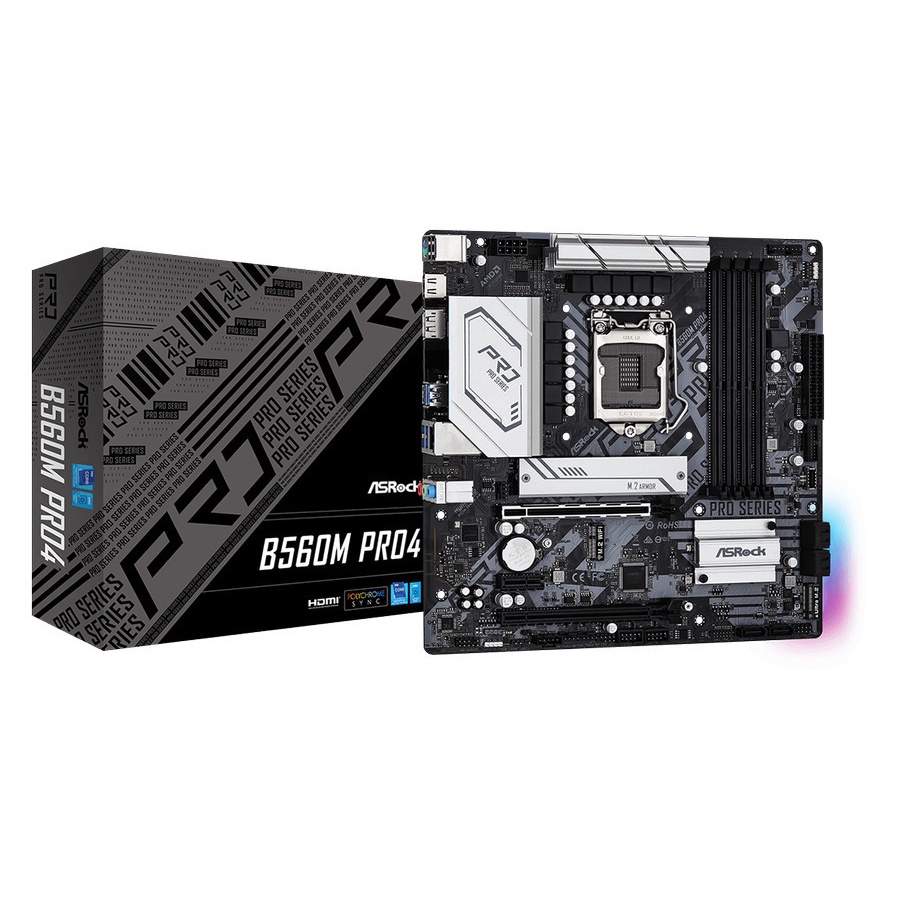 ASROCK B560M PRO4 MOTHERBOARD mATX PRO 4 - LGA1200 INTEL GEN 11 B560