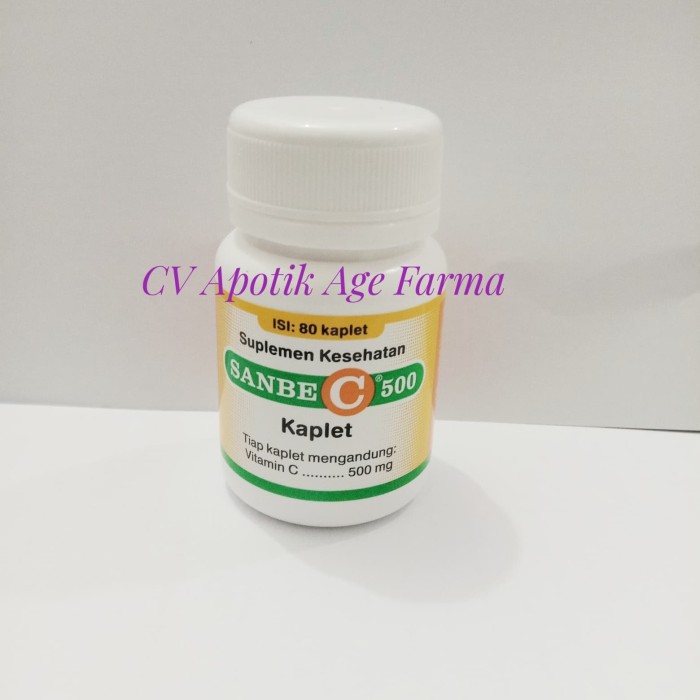 Sanbe C 500 Caplet isi 80 (Sanbe Farma)