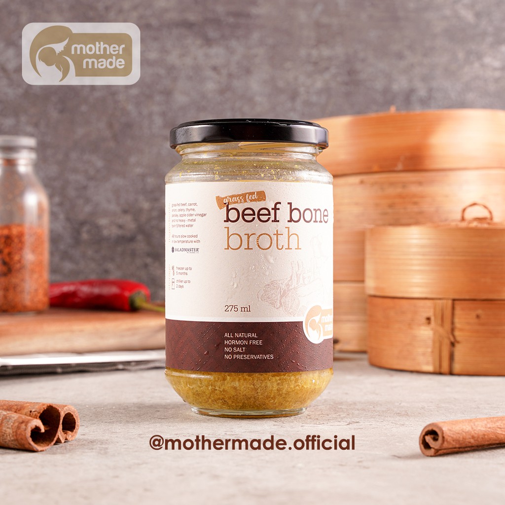 

Grass-fed Beef Bone Broth (275 ml) - Kemasan Jar Kaca