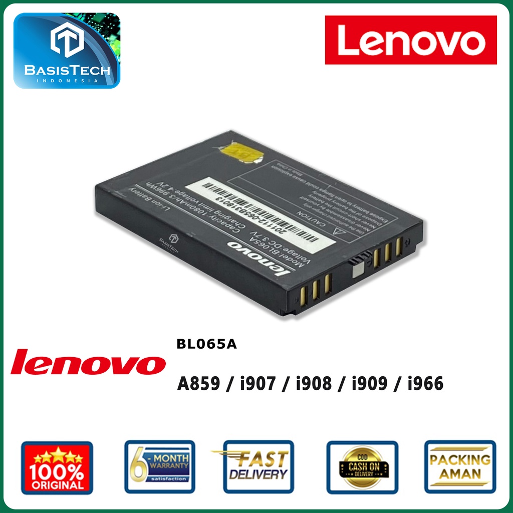 BATERAI LENOVO A859 - i907 - i908 - i909 - i966 - BL065A - ORI99 BEST QUALITY