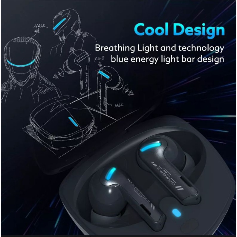 HEADSET BLUETOOTH TWS GAMING LOW LATENCY QCY-G1