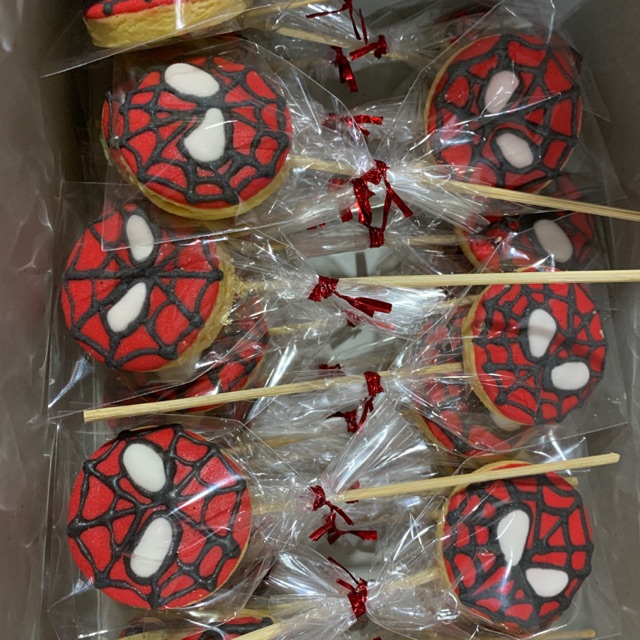 Cookies karakter spiderman custom