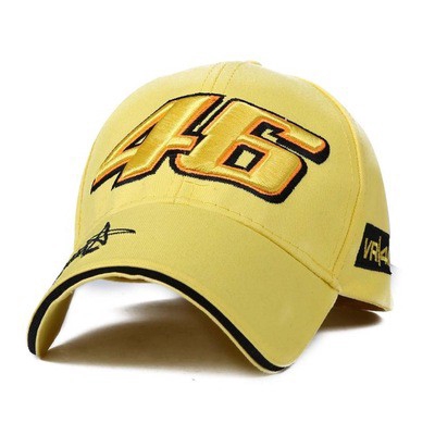 Rossi Topi baseball Motif Bordir Tanda Tangan VR46 Untuk Pria Dan Wanita